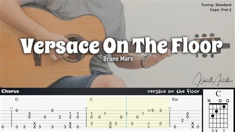 chord bruno mars versace on the floor|chord gitar versace on the floor.